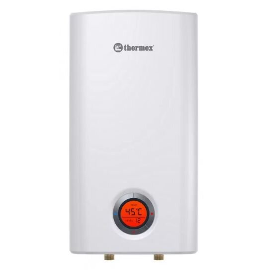 Изображение товара Водонагреватель проточный Thermex Topflow 6000 белый вертикальный 6 кВт