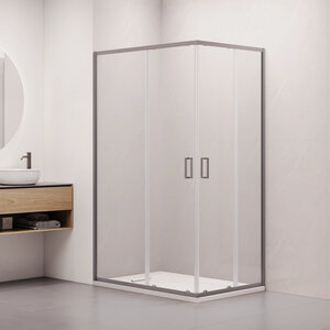 Изображение товара Душевой уголок RGW Classic CL-44Gr, 38094492-110, 90 х 120 см, стекло прозрачное, профиль серый