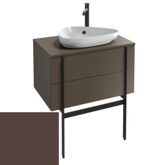 Изображение товара Тумба под раковину Jacob Delafon Nouvelle Vague 80 см, коричневый глянец, подвесная