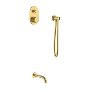 Изображение товара Душевая система Boheme Tech 154-MG, цвет золото матовое