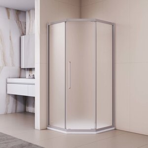 Изображение товара Душевой уголок RGW Passage PA-86S NEW, 38088600-211N, 100 х 100 см, стекло матовое сатинат, профиль сатин