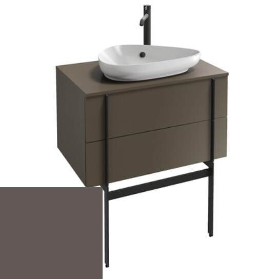 Изображение товара Тумба под раковину Jacob Delafon Nouvelle Vague 80 см, темно-серая, глянцевая, подвесная