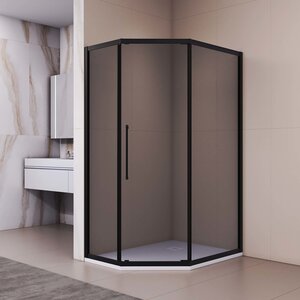 Изображение товара Душевой уголок RGW Passage PA-86B NEW, 38088602-34N, 100 х 120 см, стекло тонированное, профиль черный
