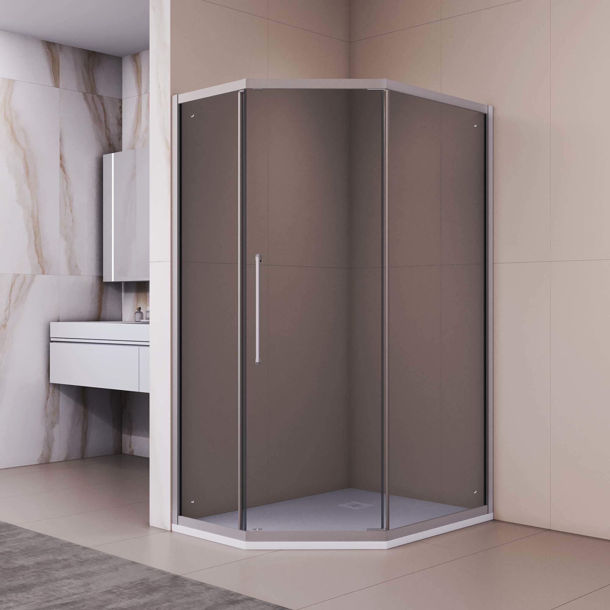 Изображение товара Душевой уголок RGW PA-86S NEW 100x120 см тонированное стекло Easy Clean