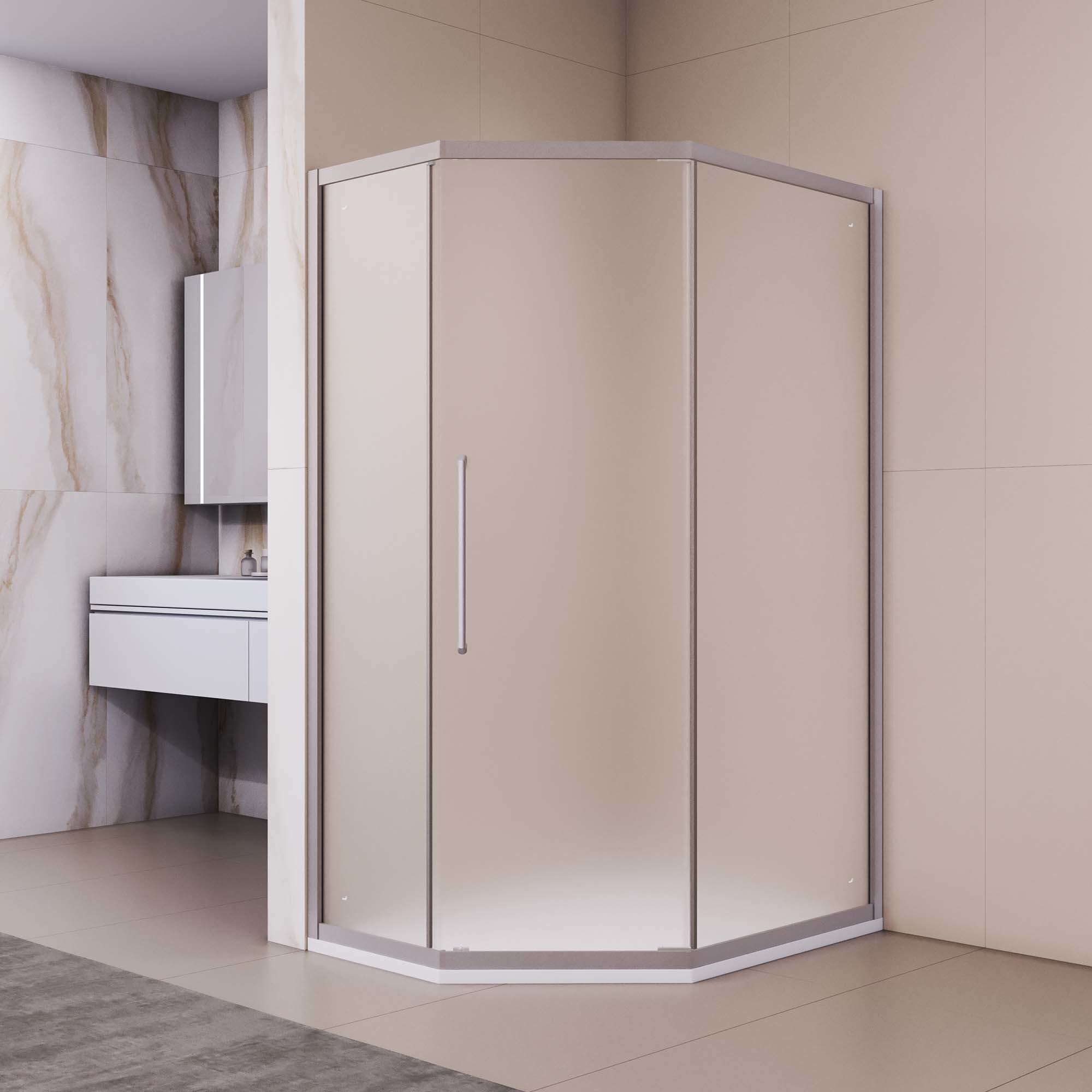 Изображение товара Душевой уголок RGW Passage PA-86S NEW 100x120 см с матовым стеклом и раздвижными дверями