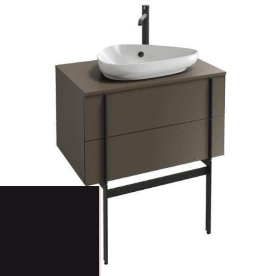 Изображение товара Тумба под раковину Jacob Delafon Nouvelle Vague 80 см, черный сатин, подвесная