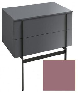 Изображение товара Тумба под раковину Jacob Delafon Nouvelle Vague 80 см, EB3054-G1B, цвет нежно-розовый глянцевый