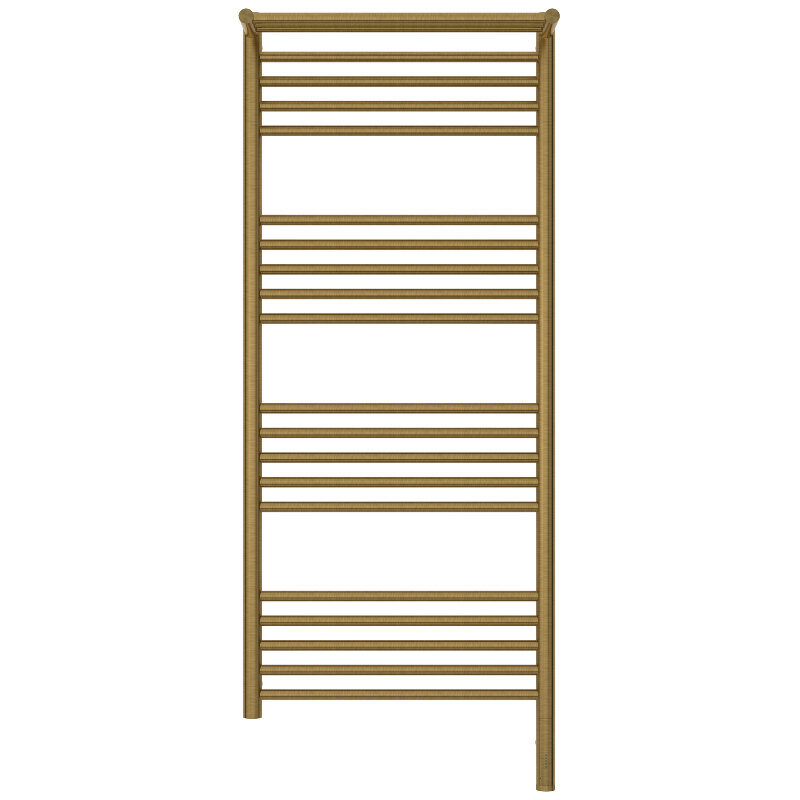 Изображение товара Полотенцесушитель электрический Сунержа Богема 3.1 прямая с полкой 051-6006-1250/051-6007-1250, высота 120 см, ширина 50, ТЭН слева/справа, цвет состаренная латунь
