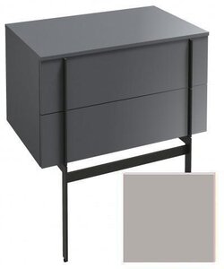 Изображение товара Тумба под раковину Jacob Delafon Nouvelle Vague 80 см,  EB3054-N21, цвет серый титан глянцевый