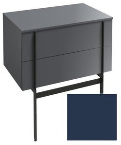 Изображение товара Тумба под раковину Jacob Delafon Nouvelle Vague 80 см, EB3054-G98, цвет темно-синий глянцевый