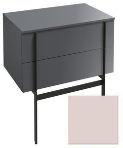 Изображение товара Тумба под раковину Jacob Delafon Nouvelle Vague 80 см, EB3054-G1H, цвет пыльная роза глянцевый