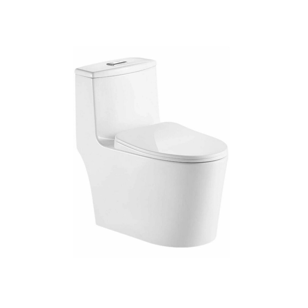 Изображение товара Унитаз моноблок Badenbecher 8622AW, безободковый, сиденье с микролифтом, белый