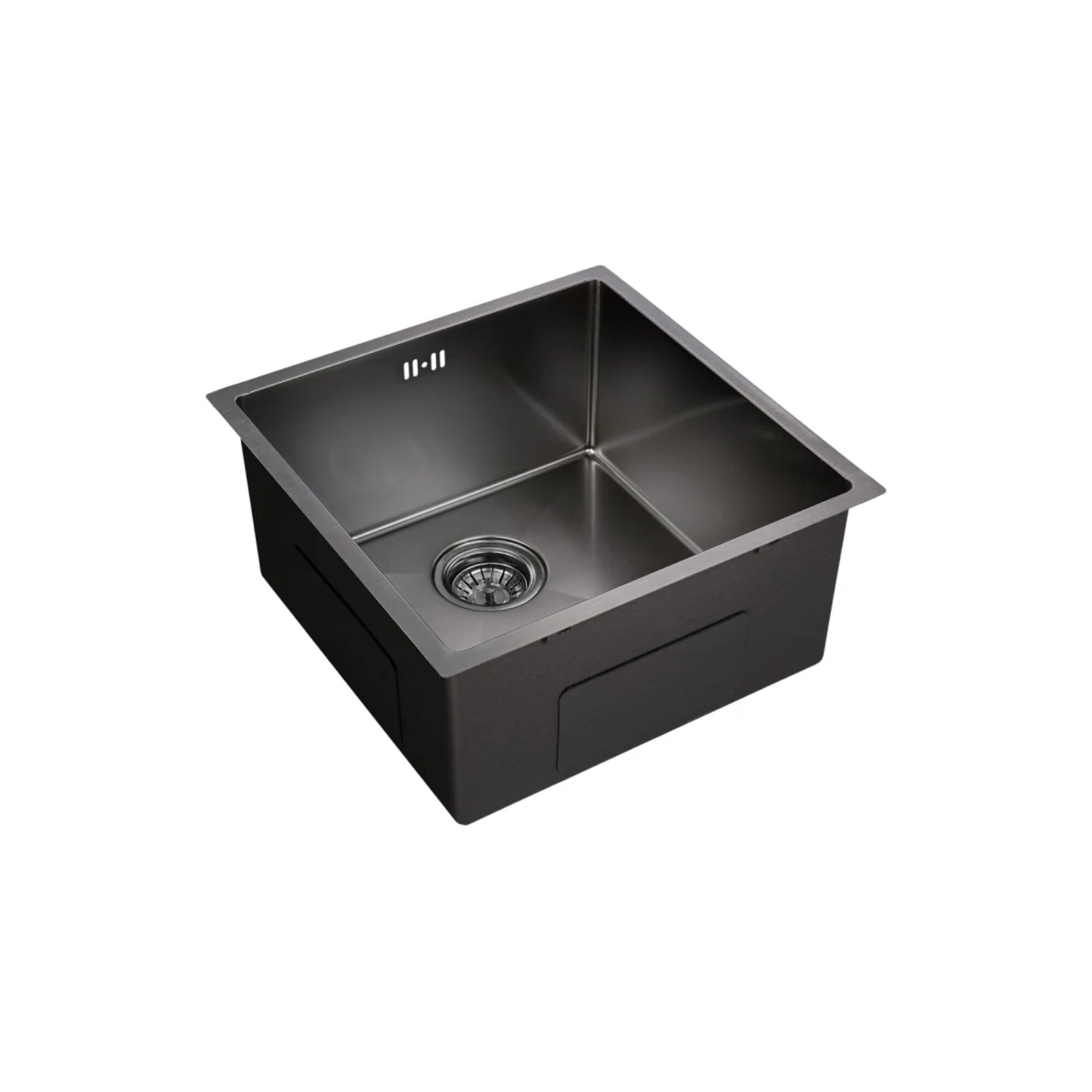 Изображение товара Кухонная мойка Emar PVD EMB-113 Nano Dark 45 см черная GUNMETAL