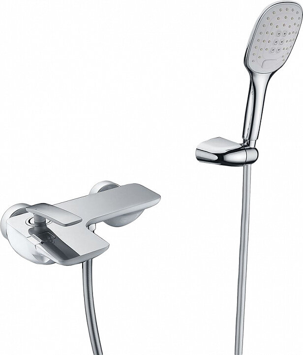 Изображение товара Смеситель для ванны и душа Timo Helmi 4014/00-16Y, хром и белый, финляндия