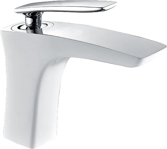 Изображение товара Смеситель для раковины Timo Helmi 4061/00-16F хром белый горизонтальный монтаж