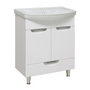 Изображение товара Тумба с раковиной Runo Барселона 00000001035сум, 65 см, напольная, белый