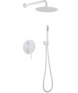 Изображение товара Душевая система Abber Emotion AF8818W, с внутренней частью, белая матовая