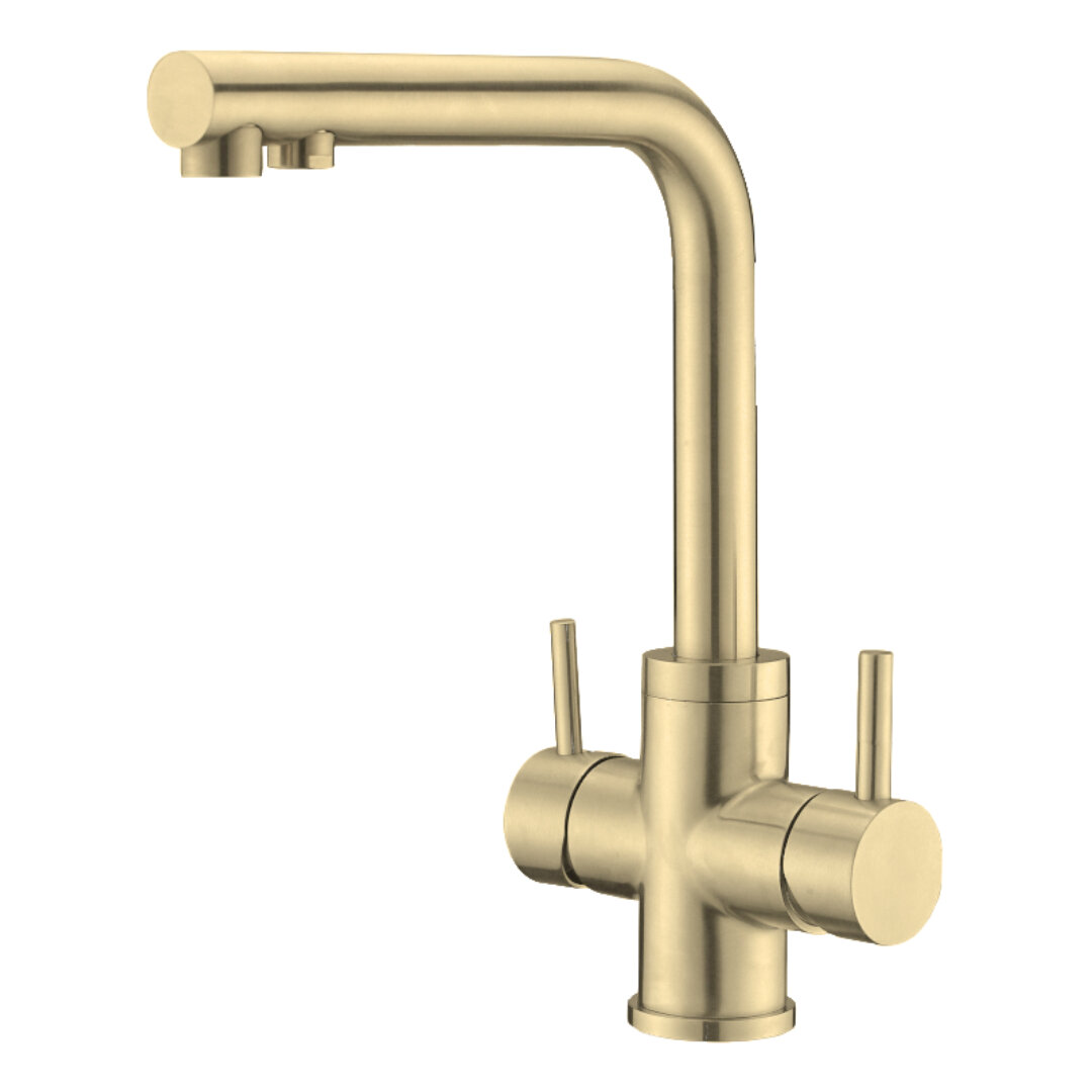 Изображение товара Смеситель для кухни Oulin OL-8021 Matt Gold, с подключением к фильтру, цвет золото матовое Изображение товара Смеситель для кухни Oulin OL-8021 Matt Gold, с подключением к фильтру, цвет золото матовое
