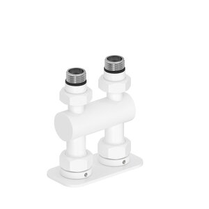 Изображение товара Прямой модуль Сунержа 30-1537-1234, 2 х 1/2 дюйма, белый матовый