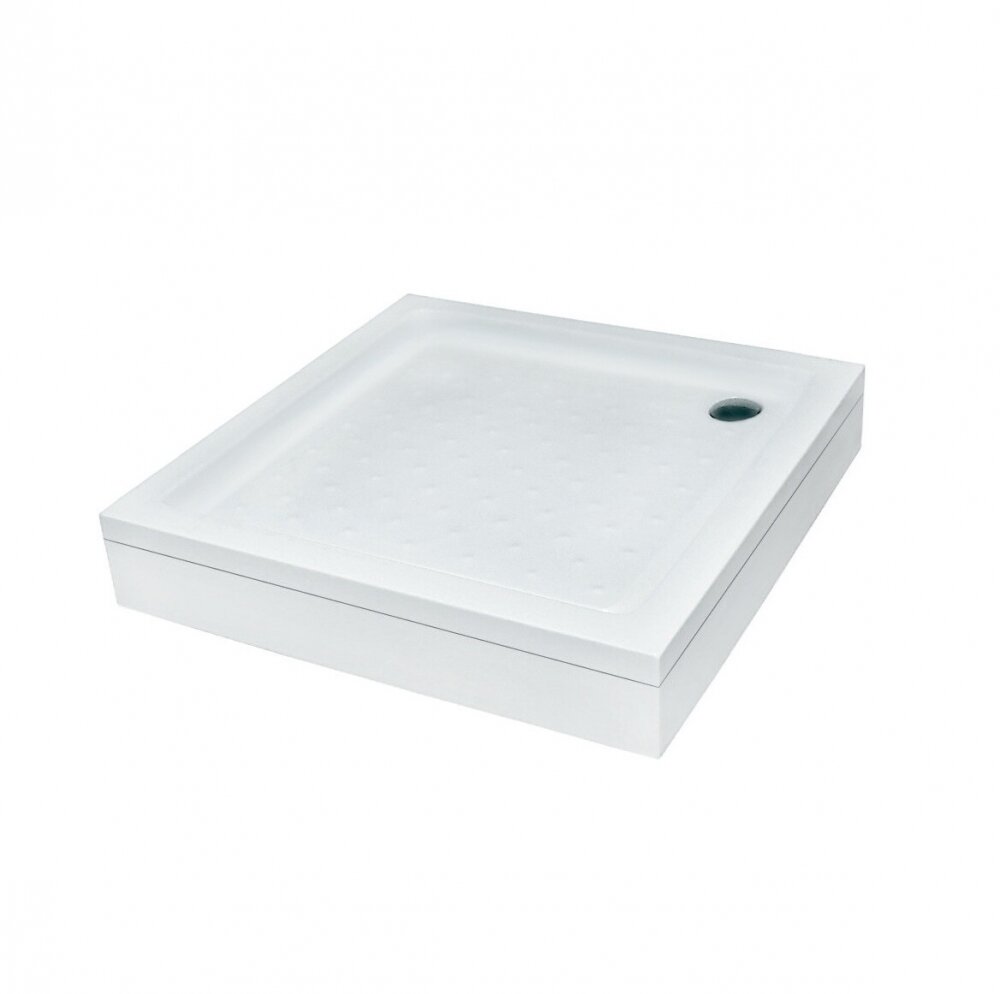 Изображение товара Душевой поддон Iddis P19W 90x90 из акрила, низкий с бортиком и съемным экраном