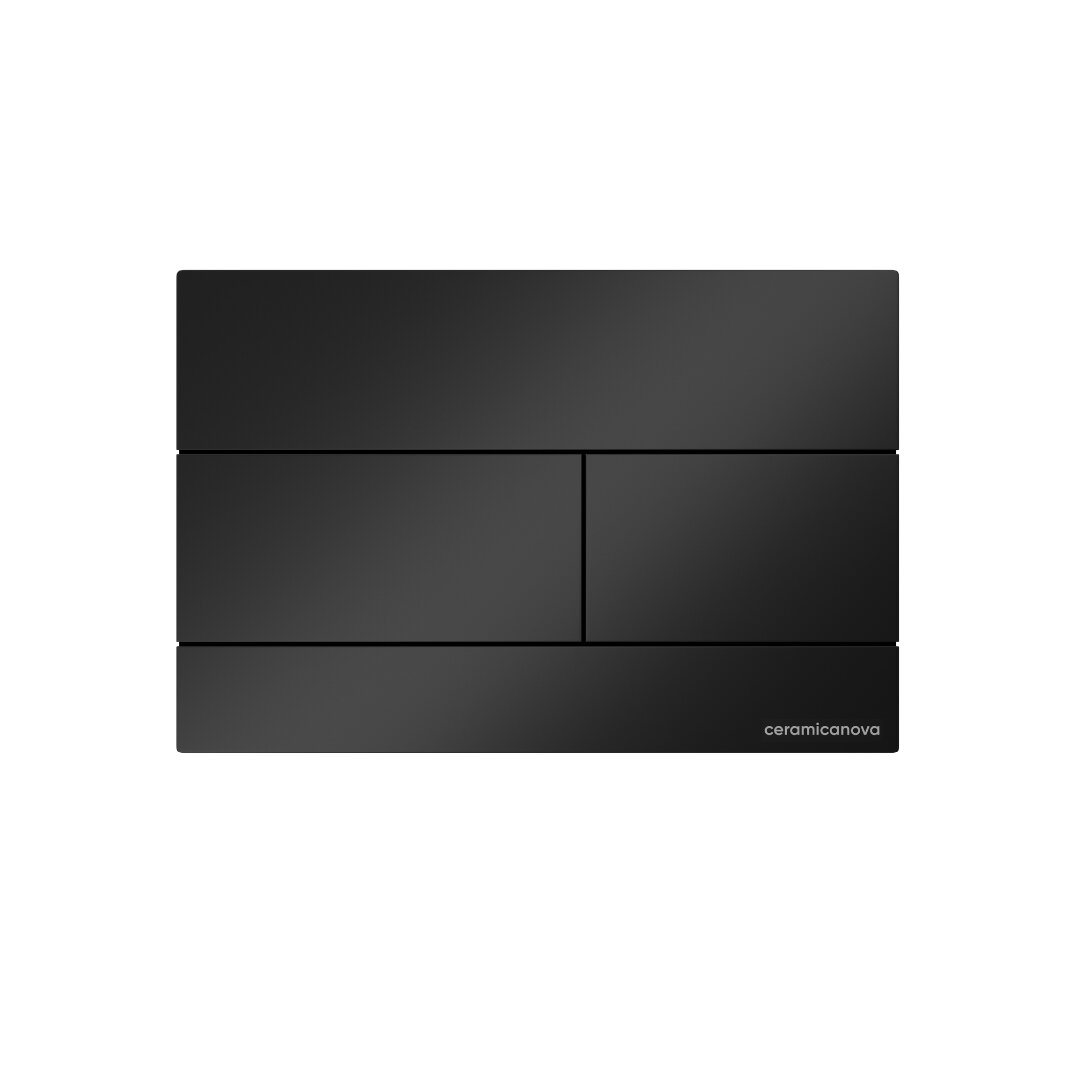 Изображение товара Клавиша смыва Ceramicanova Balance Rect CN12-004MB, механическая, цвет черный матовый