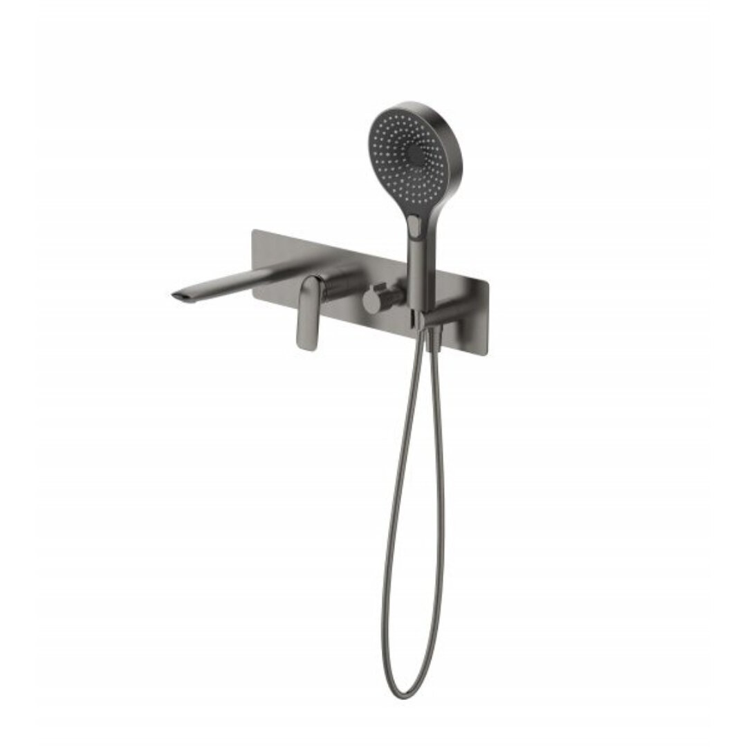 Изображение товара Смеситель Cezares METAURO-VDIM2-GM: ванна и душ, оружейная сталь