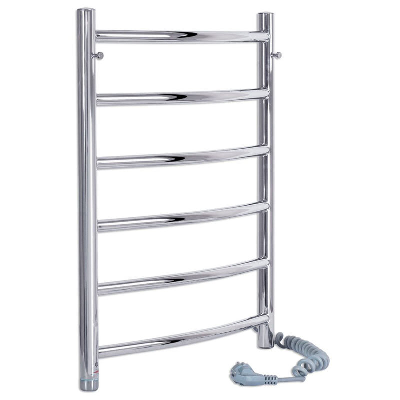 Изображение товара Электрический полотенцесушитель Laris Классик П6 80 см нержавеющая сталь хром