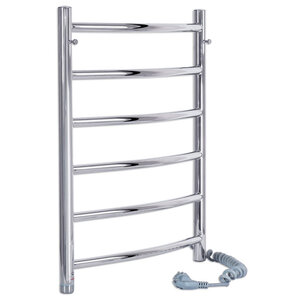 Изображение товара Электрический полотенцесушитель Laris Классик П6 80 см нержавеющая сталь хром