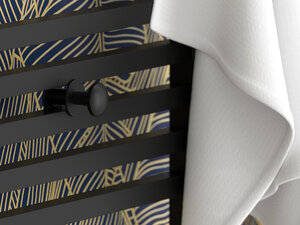 Изображение товара Вешалка для полотенцесушителей Сунержа Линза 31-2010-0007, цвет черный матовый