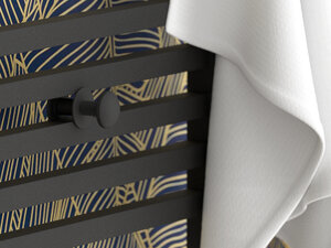 Изображение товара Вешалка для полотенцесушителей Сунержа Линза 15-2010-0007, цвет тёмный титан муар