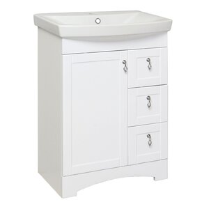 Изображение товара Тумба с раковиной Runo Мерида 00-00000823сум, 60 см, напольная, белый