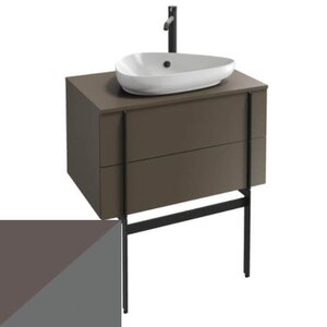 Изображение товара Тумба под раковину Jacob Delafon Nouvelle Vague 80 см, EB3039-M65, темно-серый/серый стальной мягкий