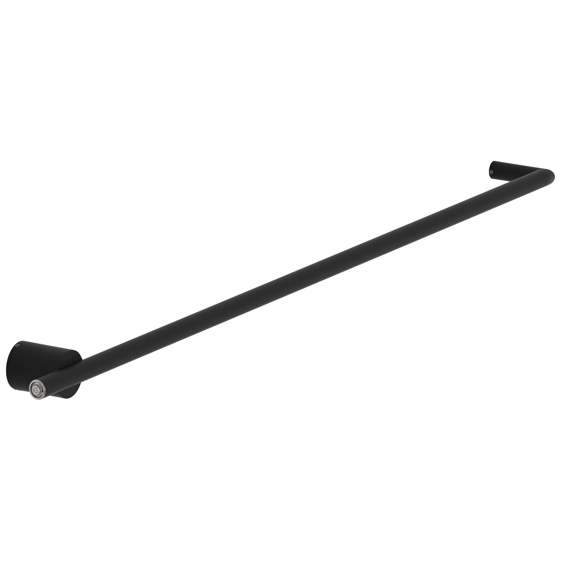 Изображение товара Полотенцесушитель электрический Сунержа Идиллия Master 15-0857-1000, высота 5 см, ширина 100 см, диммер слева, цвет темный титан муар