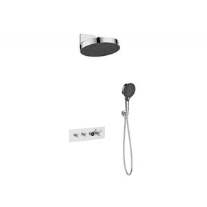 Изображение товара Душевая система Cezares RAIN2-SET-T-01, термостатическая, с внутренней частью, цвет хром