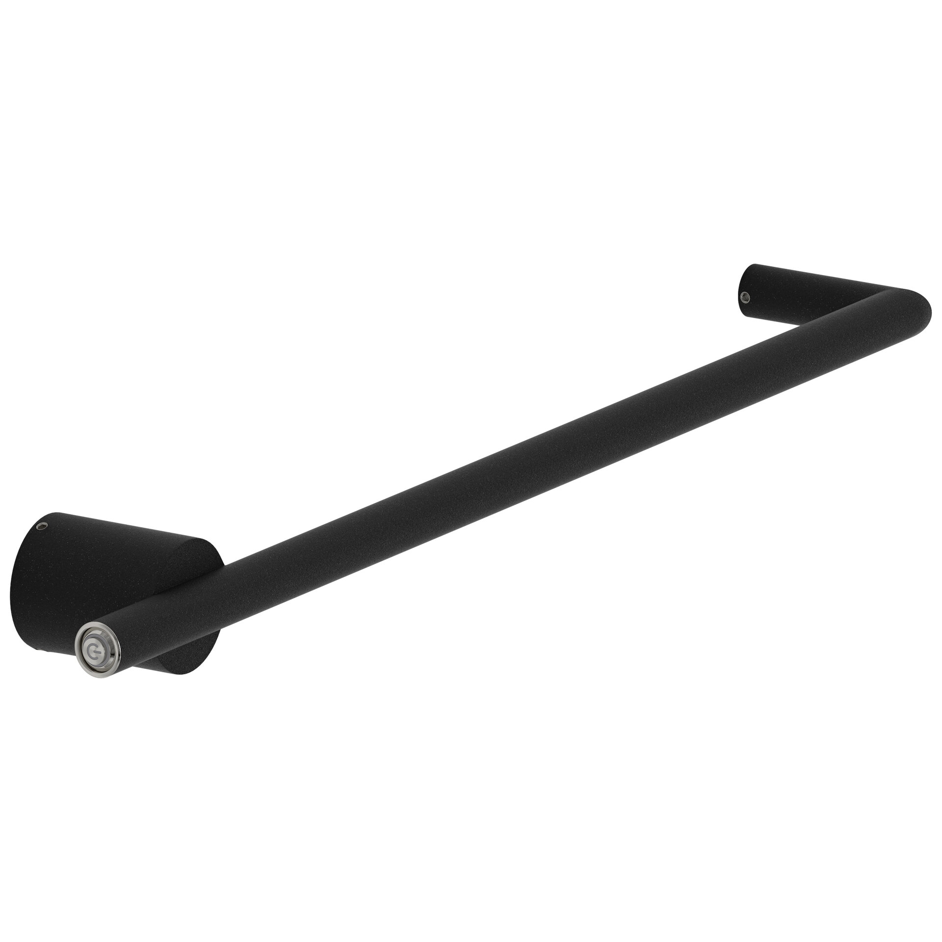 Изображение товара Полотенцесушитель электрический Сунержа Идиллия Master 15-0857-0500, высота 5 см, ширина 50 см, диммер слева, цвет темный титан муар