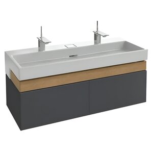 Изображение товара Тумба под раковину Jacob Delafon Terrace EB1188-442, 120 см, подвесная, цвет серый антрацит блестящий