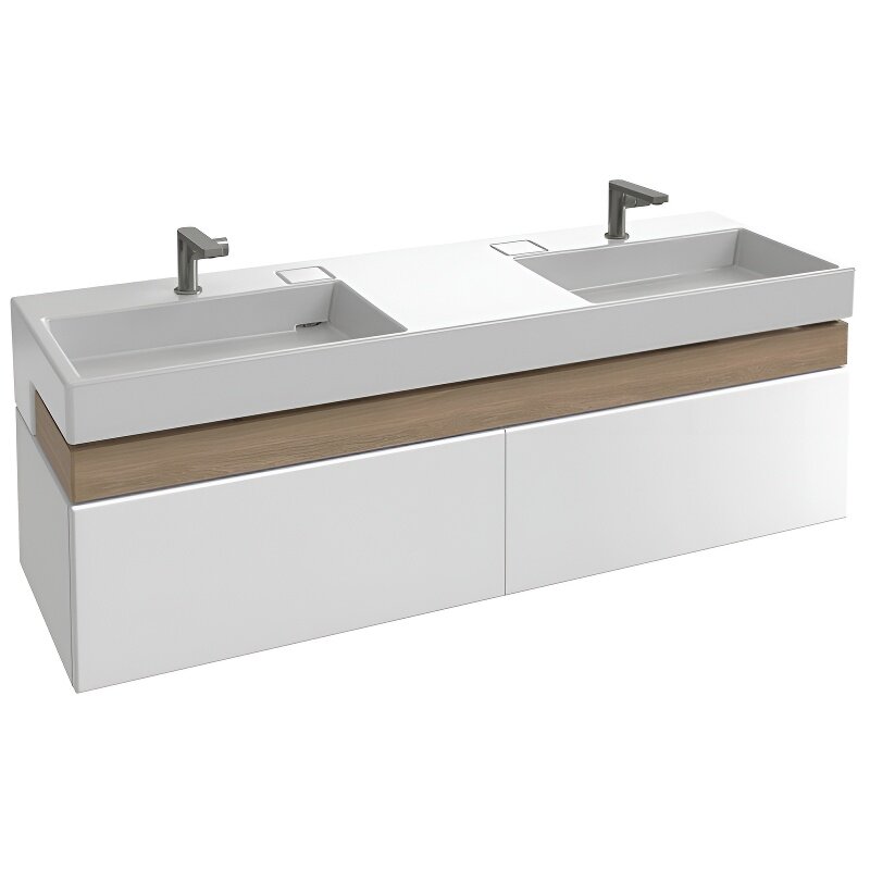 Изображение товара Тумба под раковину Jacob Delafon Terrace EB1734RU-G1C-G1C, 150 см, подвесная, цвет белый глянцевый лак Изображение товара Тумба под раковину Jacob Delafon Terrace EB1734RU-G1C-G1C, 150 см, подвесная, цвет белый глянцевый лак