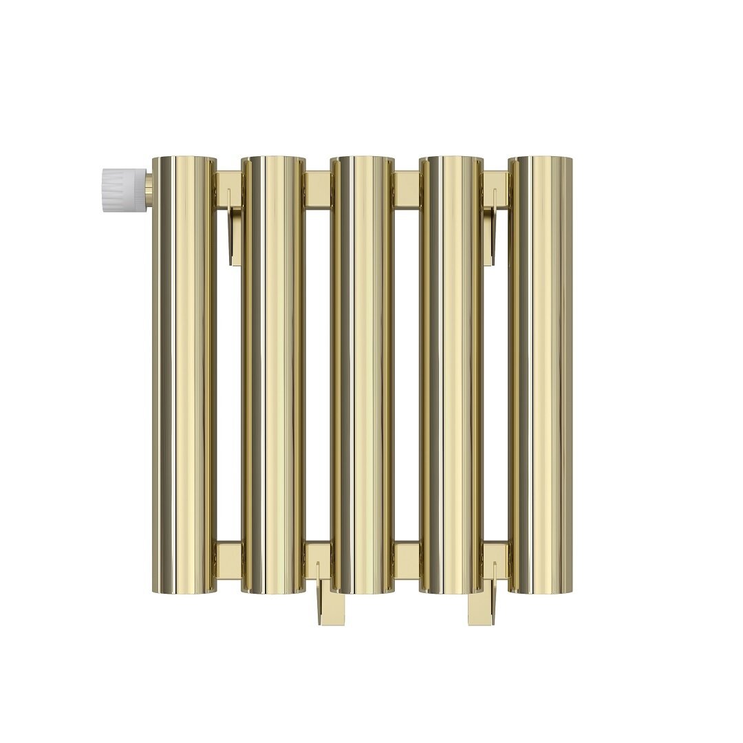 Изображение товара Радиатор трубчатый Сунержа Кумир-0 EU50 020-0350-3005, 5 секций, левое нижнее подключение, цвет шампань