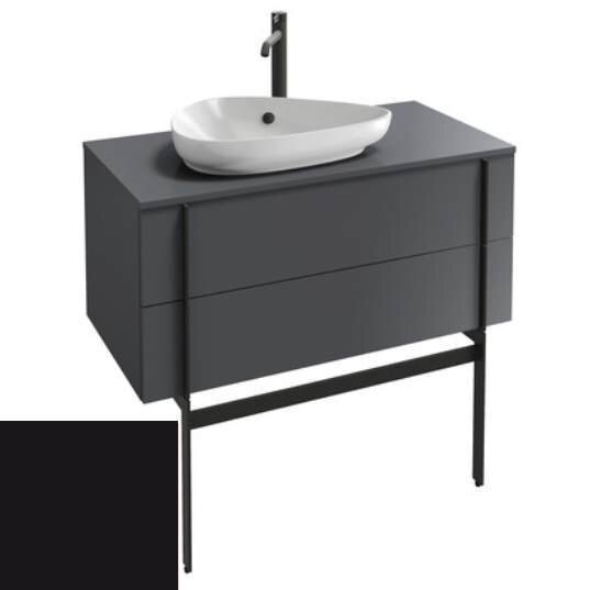 Изображение товара Тумба под раковину Jacob Delafon Nouvelle Vague 100 см подвесная черная глянцевая