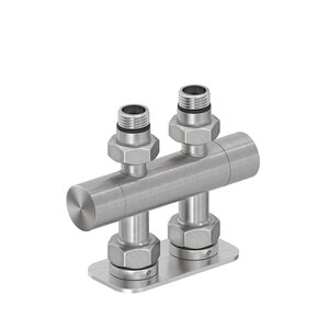 Изображение товара Вентиль прямой Сунержа EU50 071-1417-1234, 2 х НР G 1/2 дюйма, 2 х НГ G 3/4 дюйма, цвет сатин