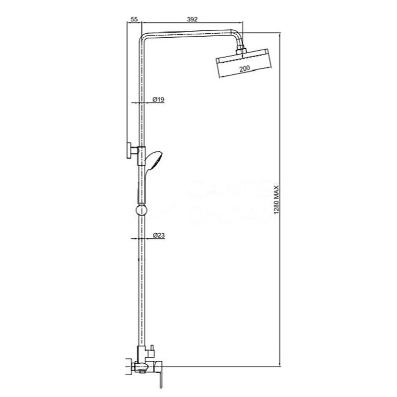 Изображение товара Душевая система Bravat Opal F9125183CP-A1-RUS, хром