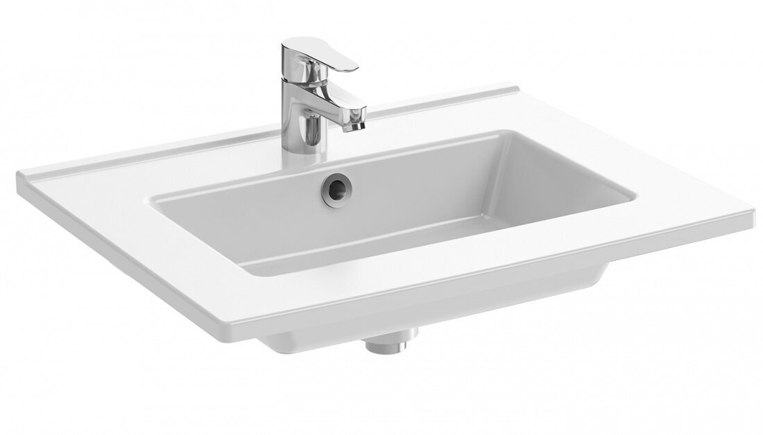 Изображение товара Раковина Jacob Delafon Ola EXSA112-00, белая, прямоугольная, 60x45 см, с переливом