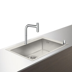Изображение товара Комплект Hansgrohe 660, C71-F660-08, смеситель хром с кухонной мойкой