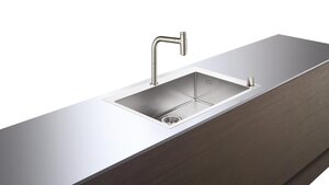 Изображение товара Комплект кухонный Hansgrohe 660 C71-F660-08 со смесителем и мойкой из нержавеющей стали