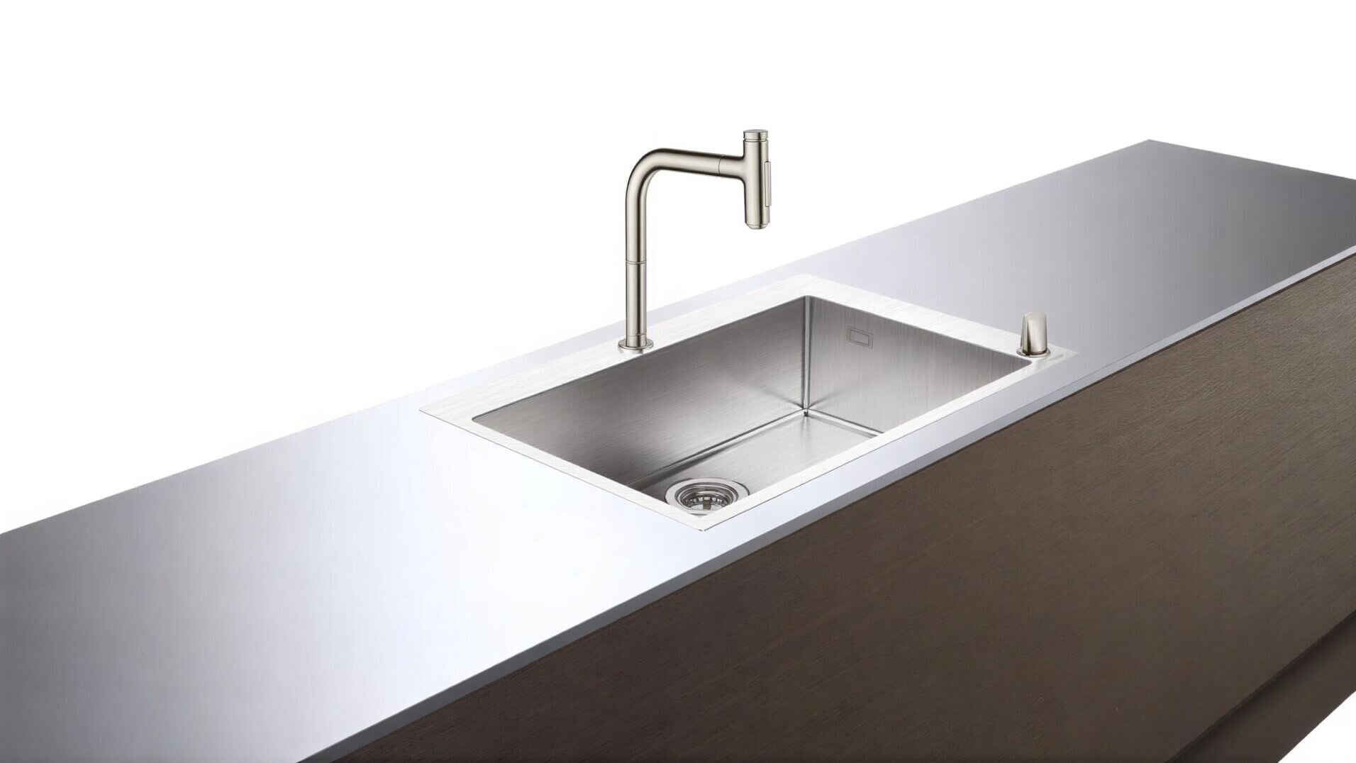 Изображение товара Комплект Hansgrohe 43202800 660, C71-F660-08, смеситель под сталь с кухонной мойкой Изображение товара Комплект Hansgrohe 43202800 660, C71-F660-08, смеситель под сталь с кухонной мойкой