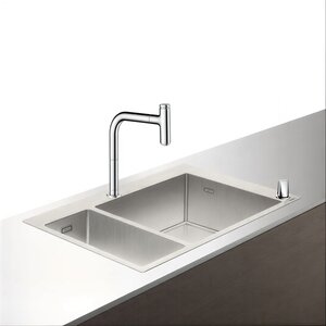 Изображение товара Комплект Hansgrohe 43206000 180 x 450, C71-F655-09, смеситель хром с кухонной мойкой