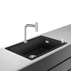 Изображение товара Комплект Hansgrohe 43218000 660, C51-F660-07, смеситель хром с кухонной мойкой