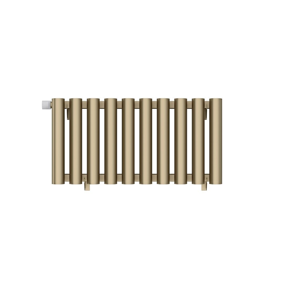Изображение товара Радиатор трубчатый Сунержа Кумир-0 EU50 32-0350-3010, 10 секций, левое нижнее подключение, цвет золотой шелк