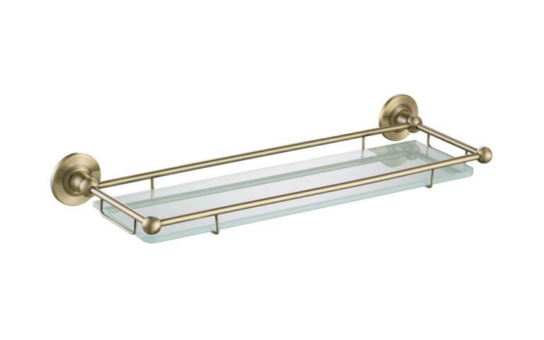 Изображение товара Стеклянная полка Timo Nelson 160072/02 antique бронза настенная интерьерная