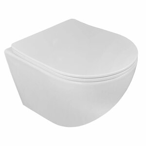 Изображение товара Подвесной унитаз Loranto Ester 87265, безободковый, крышка-сиденье микролифт, Tornado, белый